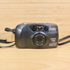Pentax Espio 738 Point and Shot 35mm Film Camera, Pentax Zoom Lens 38-70mm
